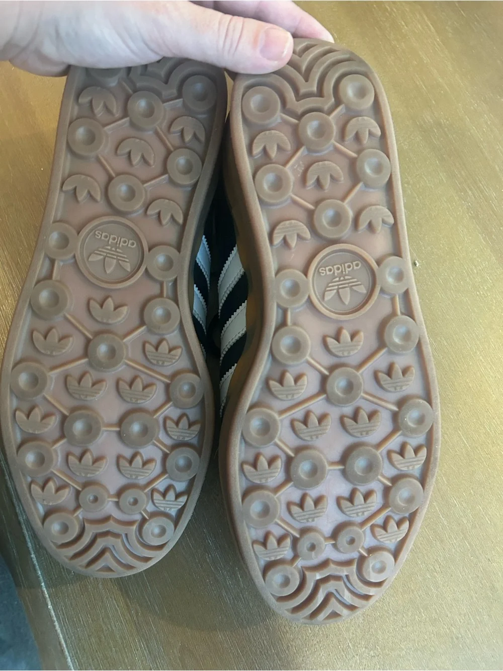 adidas Gazelle Men’s Black, White & Gum Low-Top Sneakers